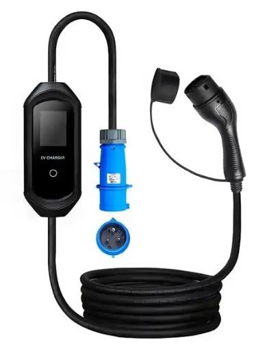 IP55 نوع 2 شارژرهای قابل حمل EV 3.5KW 7KW خانه سبک وزن آسان نصب