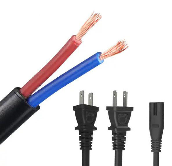 کابل برق داخلی PVC NEMA ژاپن نوع C13 18awg