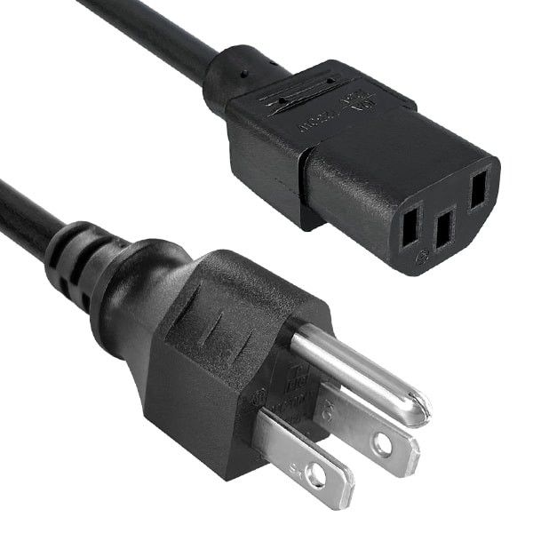 کابل برق IEC ایالات متحده ضد آب 250 ولت 3 پین کابل برق AC کامپیوتر