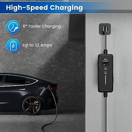 3.5KW 16A 7KW 32A اتصال کننده برنامه های خانگی شارژر الکتریکی اتومبیل نوع 2 Ac Ev شارژر قابل حمل