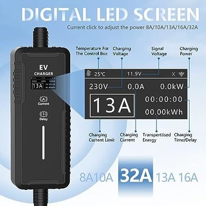 GBT 3.5KW 7KW IP65 شارژرهای قابل حمل قابل حمل ضد آب و هوا و محافظت از جریان