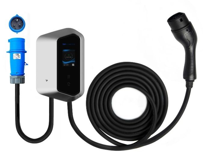 نوع 2 AC 16A 32A شارژر سریع ایستگاه اتومبیل الکتریکی 250-480v