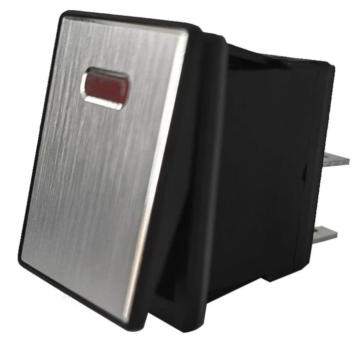 DC 12V 20A دکمه فشار LED پنل فلزی آلومینیوم 4PIN ON OFF Rocker Switch برای ماشین قایق RV