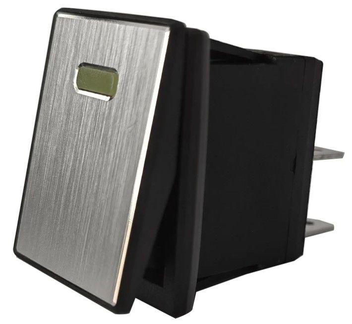 DC 12V 20A دکمه فشار LED پنل فلزی آلومینیوم 4PIN ON OFF Rocker Switch برای ماشین قایق RV
