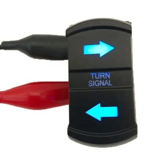 مدل جدید آیکون DIY سفارشی DC 12V 7Pin ON-OFF LED چراغ آبی چرخش سیگنال راک سوئیچ برای ماشین 4X4 کامیون قایق