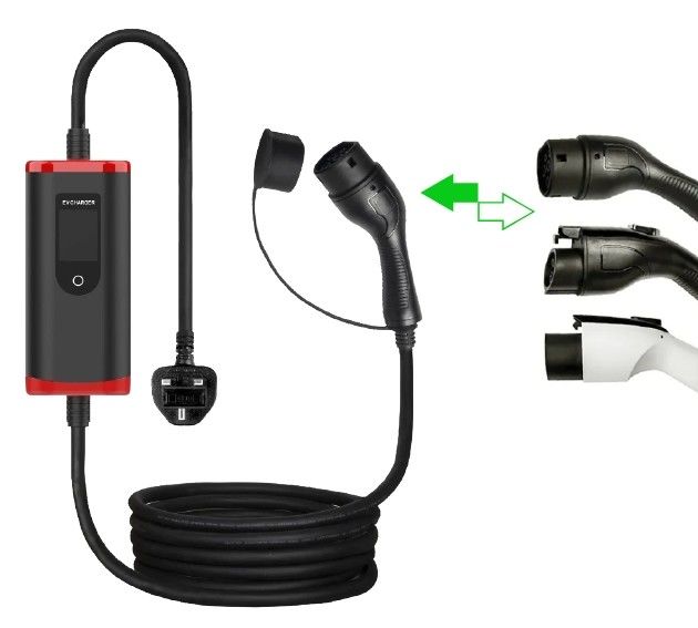 16A 32A 40A شارژر خودروهای الکتریکی 3.5kw 7kw 9kw شارژر خانگی EV قابل حمل