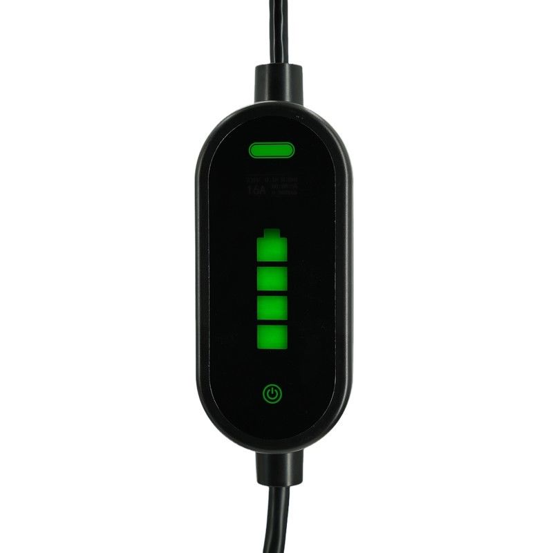 شارژرهای قابل حمل EV 7KW Tpe Jacket IEC 62196 Type2 2.4 Quot LCD CE TUV ROHS
