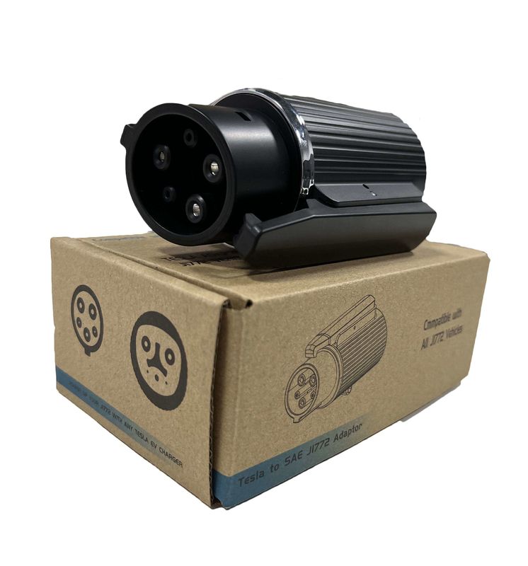 240v نوع 1 به تسل آداپتور 60a J1772 قابل حمل AC EV شارژر آداپتور برای ماشین تسل