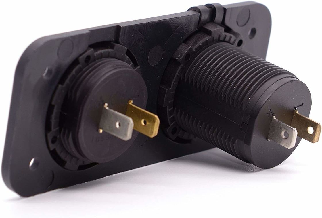 دی سی 12 ولت 24 ولت ال ای دی ولت متر دیجیتال دو قطعه USB سوکت برق صفحه 3.1A شارژر