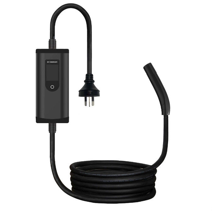 نوع2 تسلا NACS 32A 7Kw ایستگاه شارژ EV شارژر EV قابل حمل با تنظیم صفحه نمایش