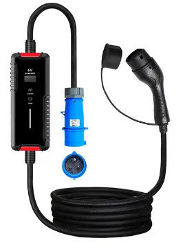 3.5KW 16A 7KW 32A اتصال کننده برنامه های خانگی شارژر الکتریکی اتومبیل نوع 2 Ac Ev شارژر قابل حمل