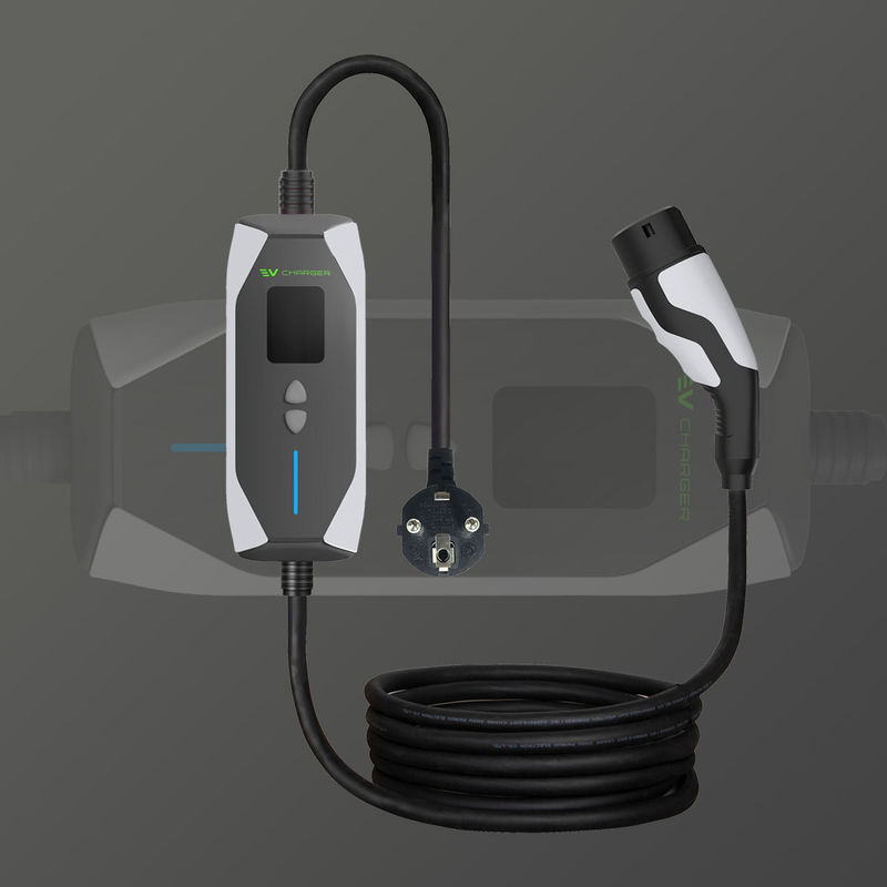 16A 3.5KW 32A 7KW EV قابل حمل 240V TYPE 2 خانه شارژر EV سطح 2 قابل حمل برای اتومبیل های EV