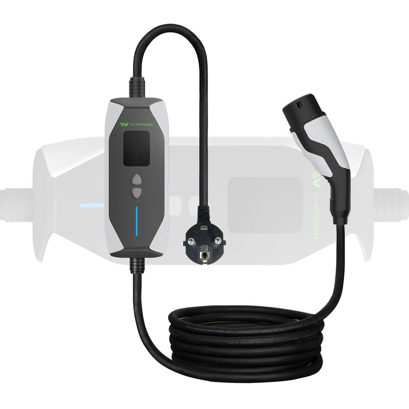 16A 3.5KW 32A 7KW EV قابل حمل 240V TYPE 2 خانه شارژر EV سطح 2 قابل حمل برای اتومبیل های EV