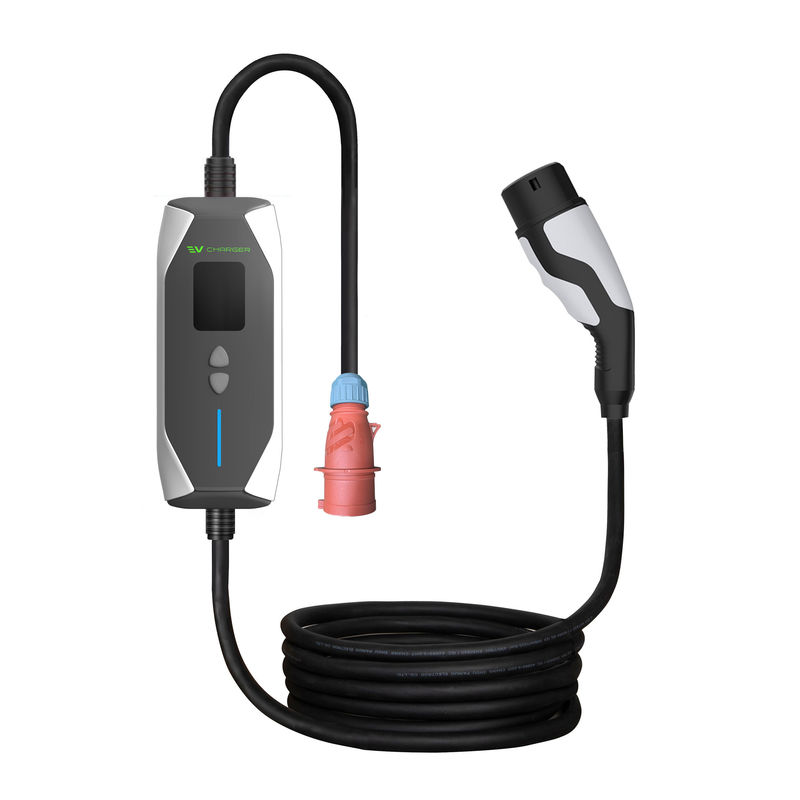 OEM ODM GBT 32A 7KW شارژر سریع خودروهای الکتریکی قابل مصرف شارژر 1 فاز در فضای باز شارژر EV قابل مصرف با کابل 5M