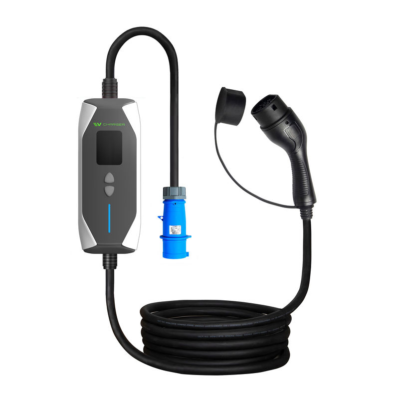 OEM ODM GBT 32A 7KW شارژر سریع خودروهای الکتریکی قابل مصرف شارژر 1 فاز در فضای باز شارژر EV قابل مصرف با کابل 5M