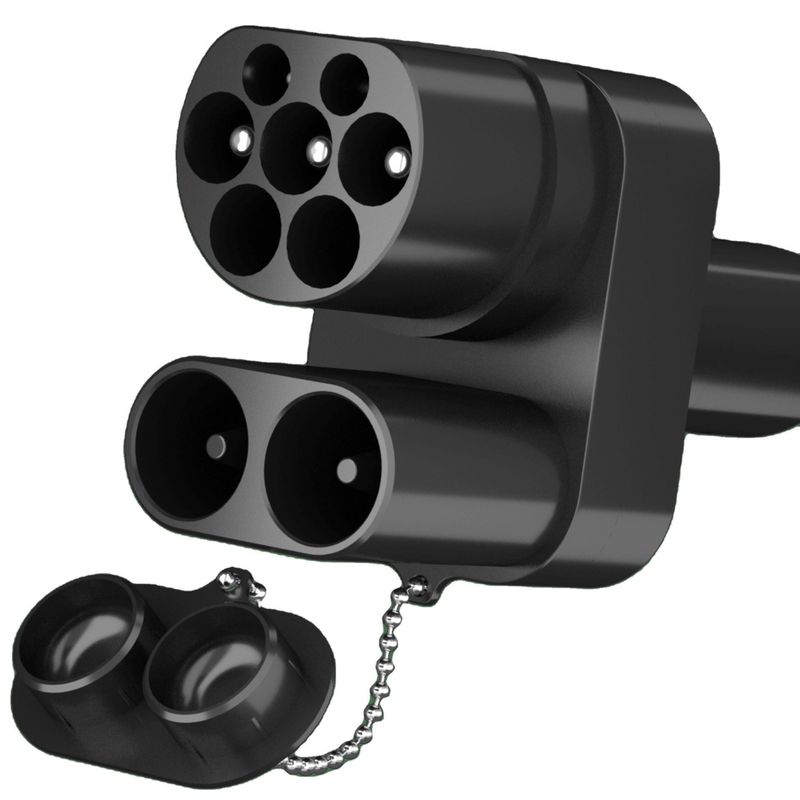 اروپا CCS2 به Tesla شارژ خودروهای الکتریکی CCS2 آداپتور DC برای TESLA AC+DC