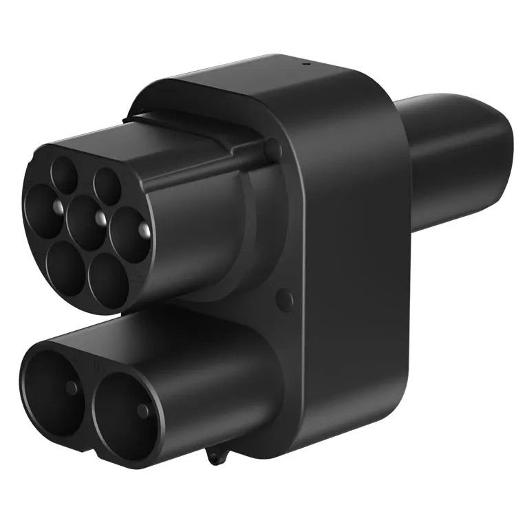 اروپا CCS2 به Tesla شارژ خودروهای الکتریکی CCS2 آداپتور DC برای TESLA AC+DC