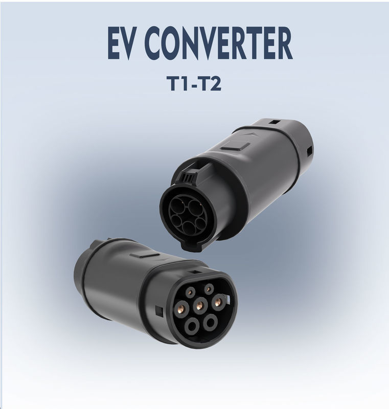 آداپتور EV شارژر EV SAE J1772 نوع 1 به IEC 62196 نوع 2 سازگار با کانکتور شارژ TYPE 1