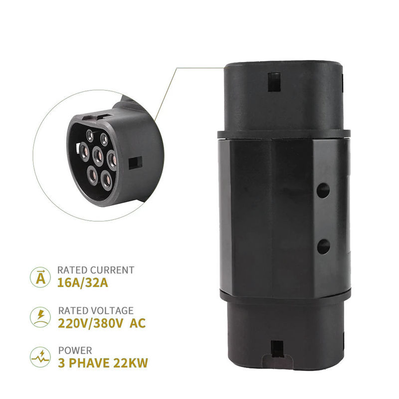 اتصال دهنده شارژ انرژی جدید 32A AC Type2 به گجت گجت برای شارژ EVSE
