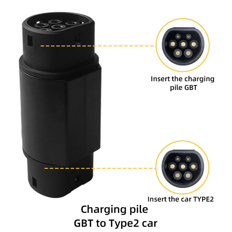GBT به نوع2 IEC 62196 EV Adapter 200A max Ev شارژ کردن GBT به نوع2 کانکتور