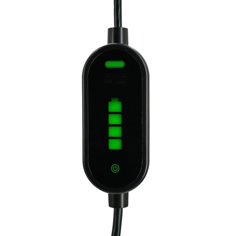 شارژرهای قابل حمل EV 7KW Tpe Jacket IEC 62196 Type2 2.4 Quot LCD CE TUV ROHS